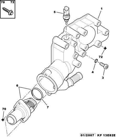 CITROËN/PEUGEOT 1336 Y8 - Dzesēšanas šķidruma caurule ps1.lv