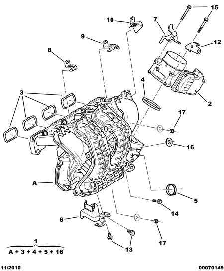 CITROËN/PEUGEOT 0348.V1 - Blīve, Ieplūdes kolektors ps1.lv