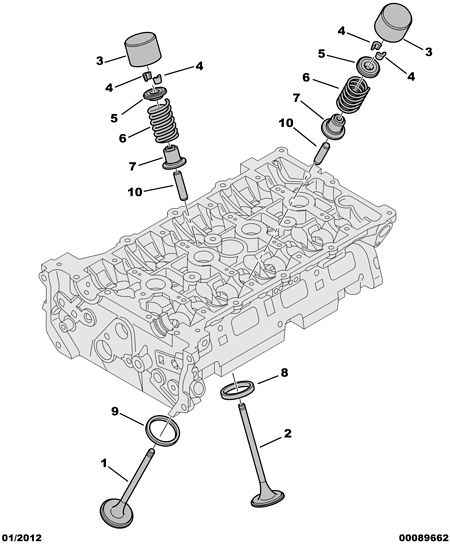 PEUGEOT 0956 61 - ENGINE VALVE STEM SEAL ps1.lv