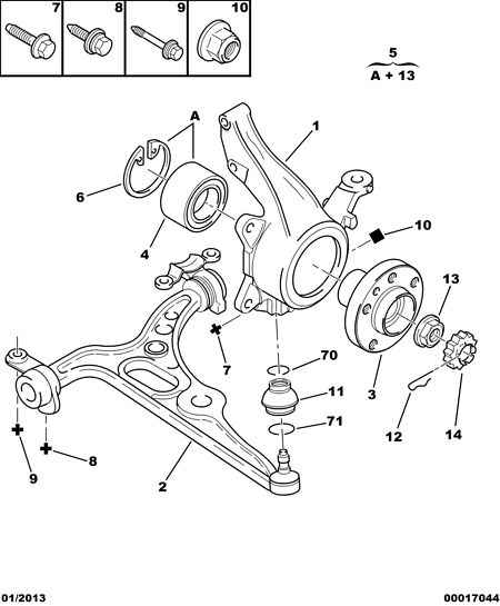 FIAT 3520 P8 - Neatkarīgās balstiekārtas svira, Riteņa piekare ps1.lv