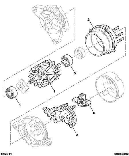 PEUGEOT 5761.96 - Ģeneratora sprieguma regulators ps1.lv