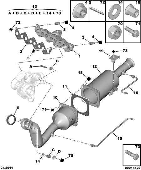 PEUGEOT 1731 NG - Nosēdumu / Daļiņu filtrs, Izplūdes gāzu sistēma ps1.lv