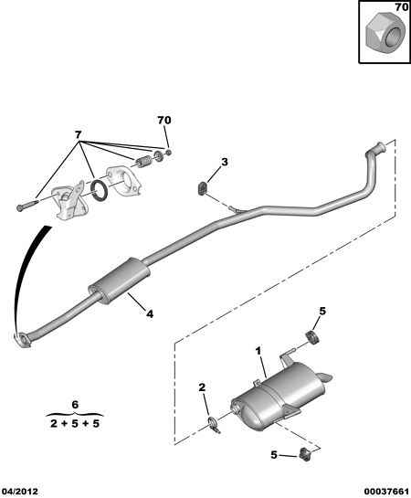 Talbot 1726 VY - Izplūdes gāzu trokšņa slāpētājs (pēdējais) ps1.lv