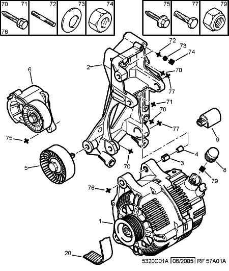 Opel 5750 WP - DRIVE BELT ALTERNATEUR ps1.lv