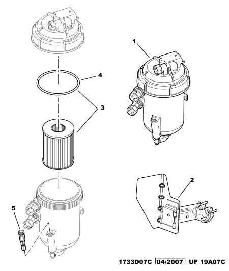 Opel 1906 C4 - FILTER CARTRIDGE ps1.lv