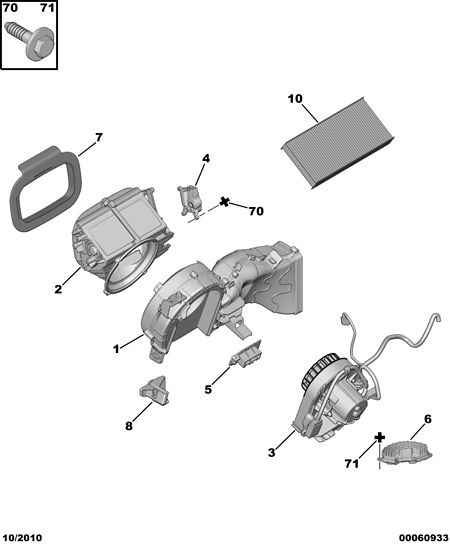 PEUGEOT 6450 XE - Rezistors, Salona ventilators ps1.lv