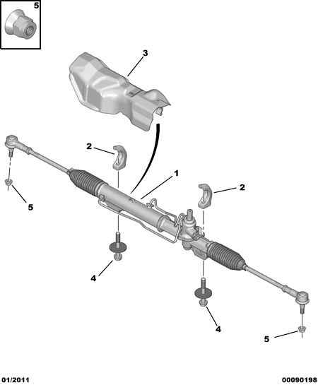 FIAT 4001 S0 - STEERING GEAR ASSY ps1.lv