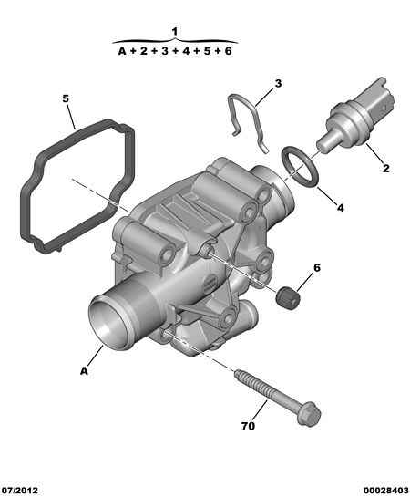 PEUGEOT 1336.Z1 - Blīve, Termostata korpuss ps1.lv