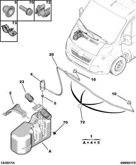 CITROËN 6434 C5 - Ūdenssūknis, Stiklu tīrīšanas sistēma ps1.lv