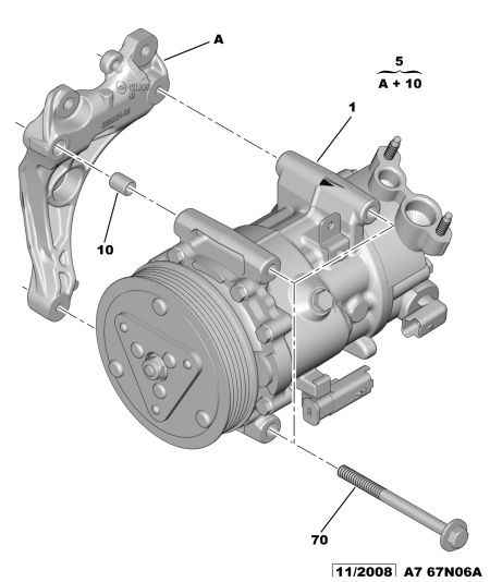 CITROËN/PEUGEOT 6453 ZZ - Kompresors, Gaisa kond. sistēma ps1.lv