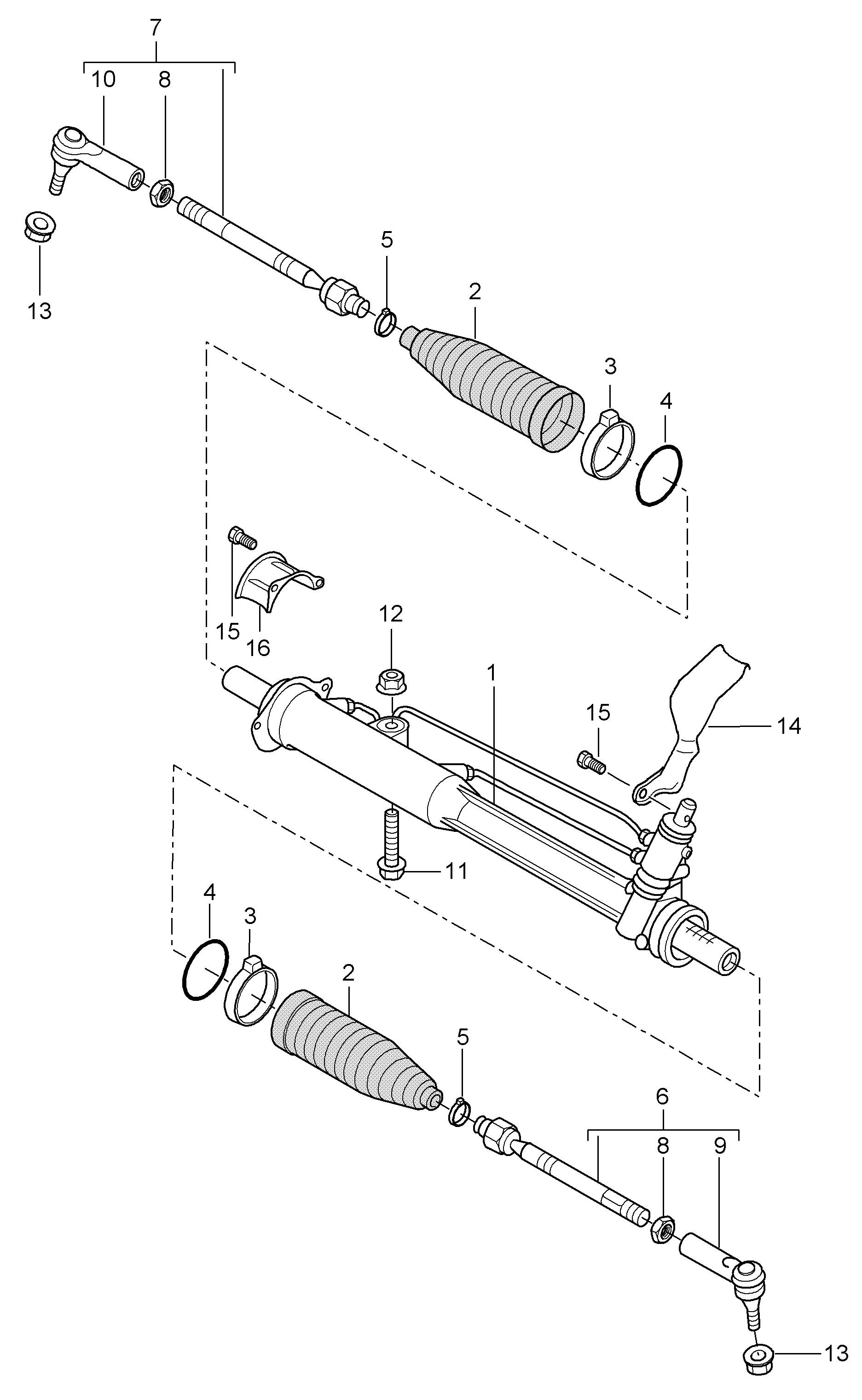 AUDI 955 347 032 22 - Aksiālais šarnīrs, Stūres šķērsstiepnis ps1.lv