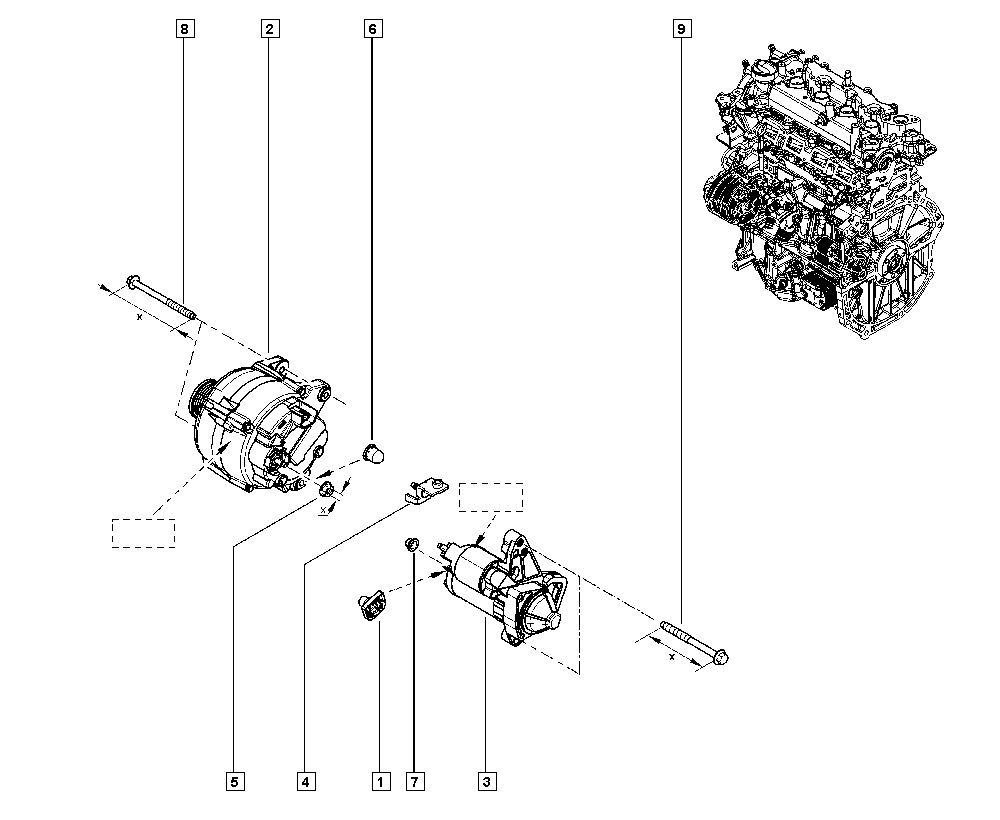 NISSAN 233000779R - Starteris ps1.lv