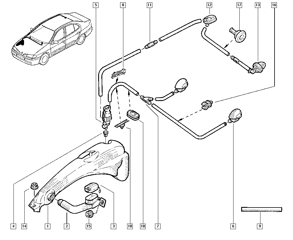 NISSAN 7700431079 - Ūdenssūknis, Stiklu tīrīšanas sistēma ps1.lv