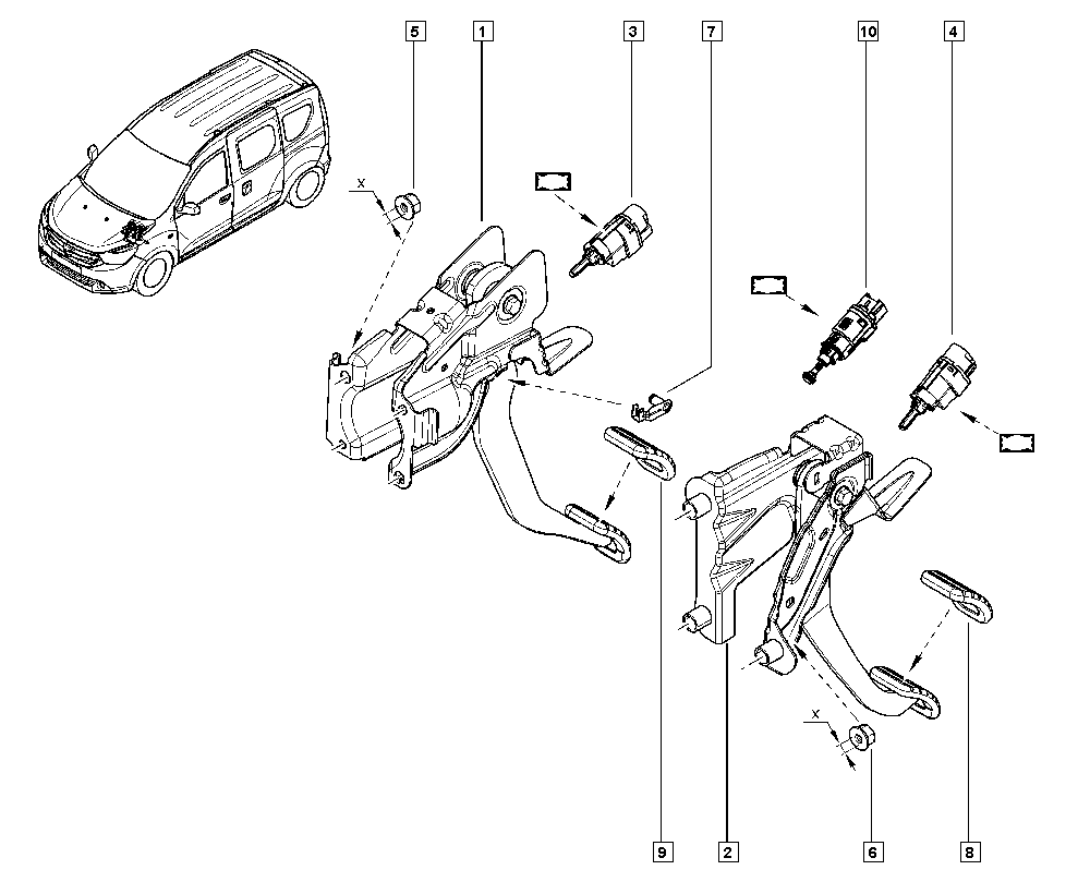 RENAULT 25 32 061 70R - Bremžu signāla slēdzis ps1.lv