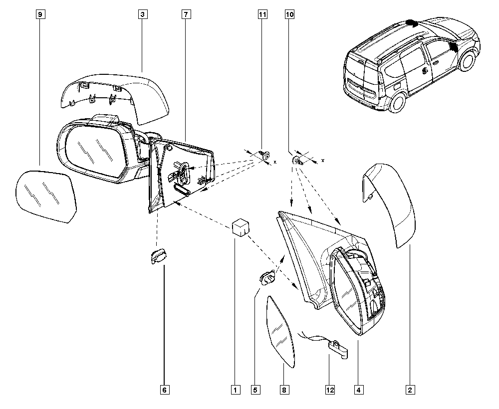 DACIA 963745293R - Ārējais atpakaļskata spogulis ps1.lv