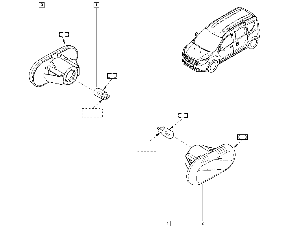 LADA 8200257684 - Pagrieziena signāla lukturis ps1.lv