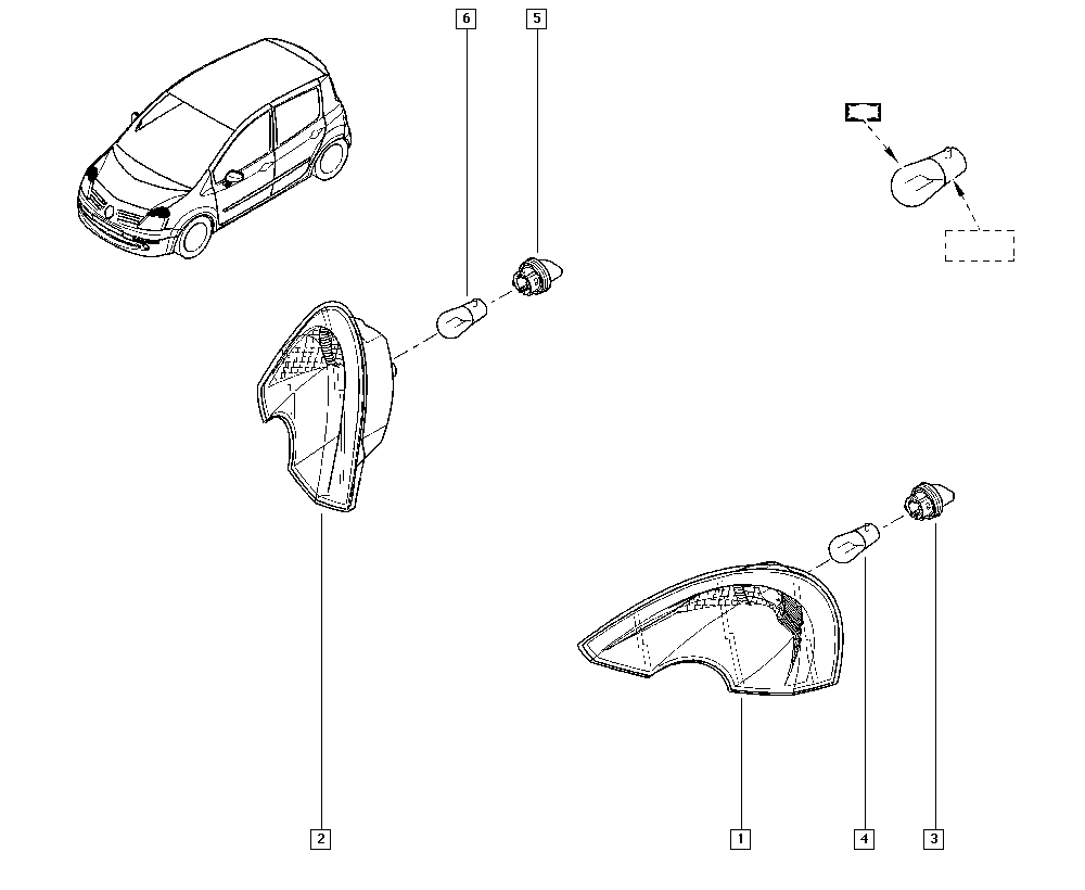 RENAULT 7701059126 - Pagrieziena signāla lukturis ps1.lv