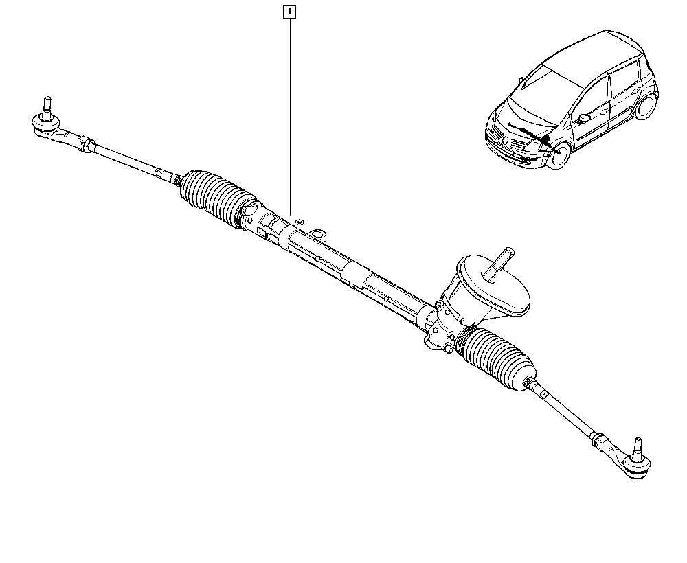 RENAULT 8200124407 - Stūres mehānisms ps1.lv