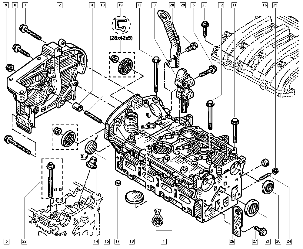 RENAULT 77 03 033 148 - Uzgrieznis ps1.lv