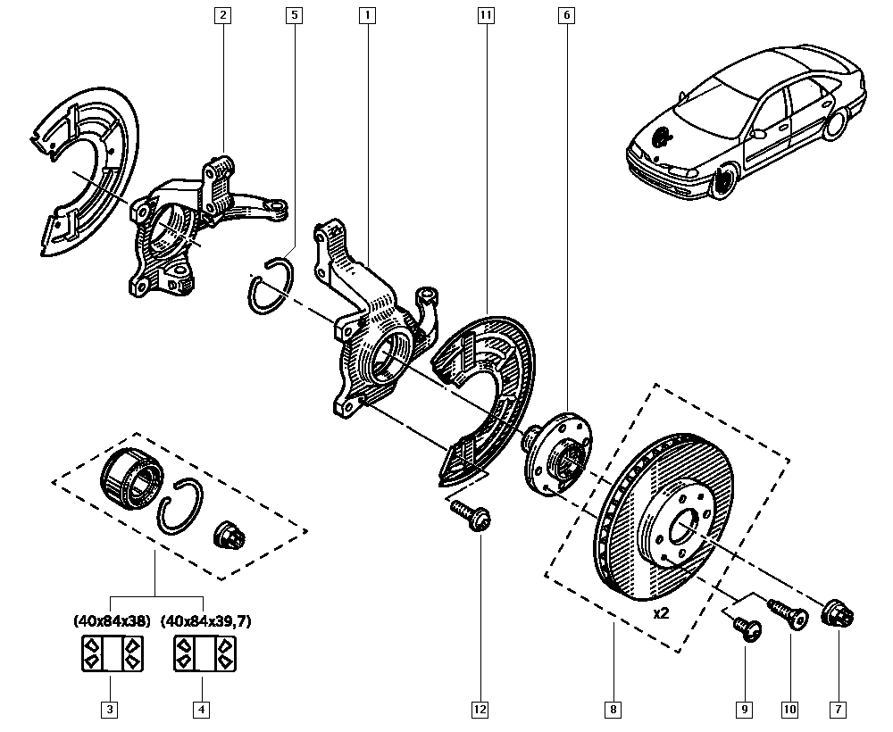 RENAULT 7700823515 - Dubļu sargs, Bremžu disks ps1.lv