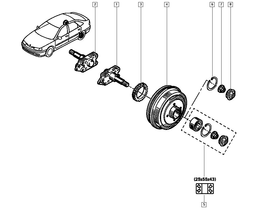 RENAULT 7700840711 - Bremžu trumulis ps1.lv