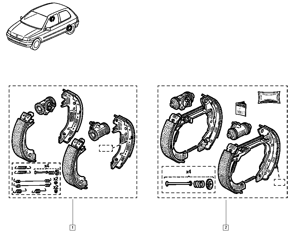 RENAULT 77 01 205 315 - Bremžu loku komplekts ps1.lv