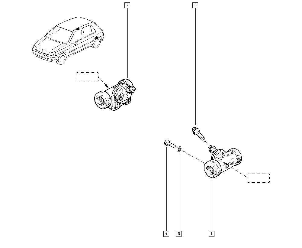 RENAULT 7701039394 - Riteņa bremžu cilindrs ps1.lv