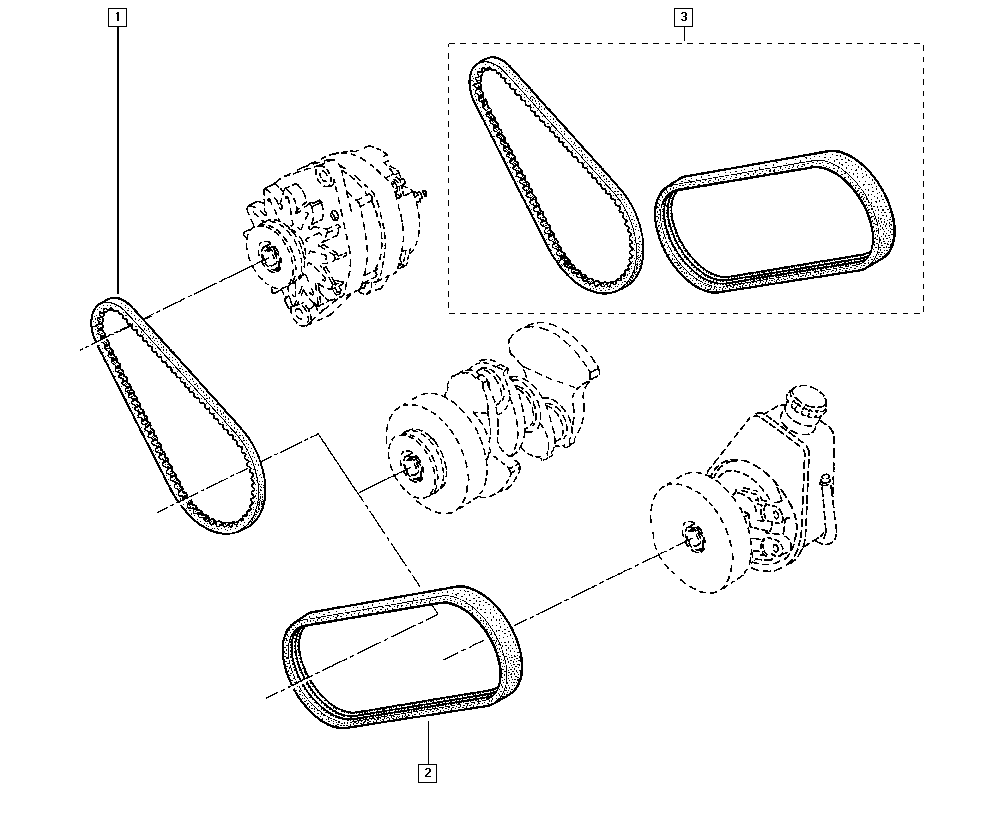 RENAULT 77 00 850 028 - Ķīļrievu siksna ps1.lv