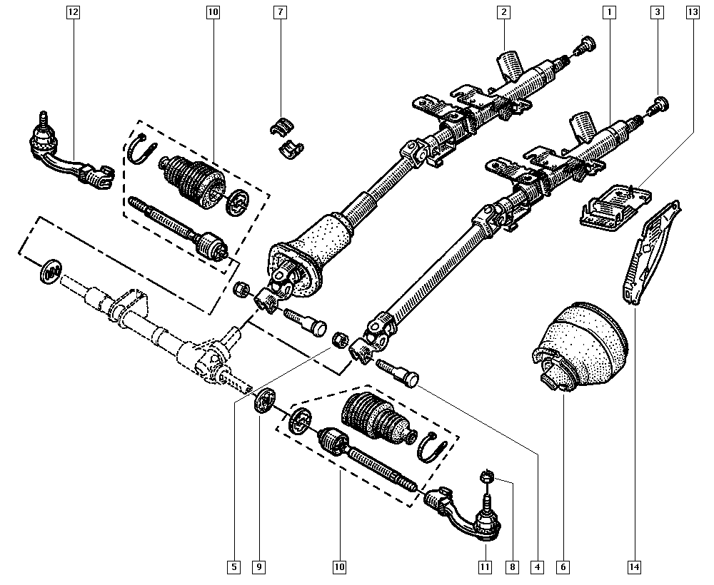 RENAULT 60 00 022 721 - Stūres šķērsstiepņa uzgalis ps1.lv