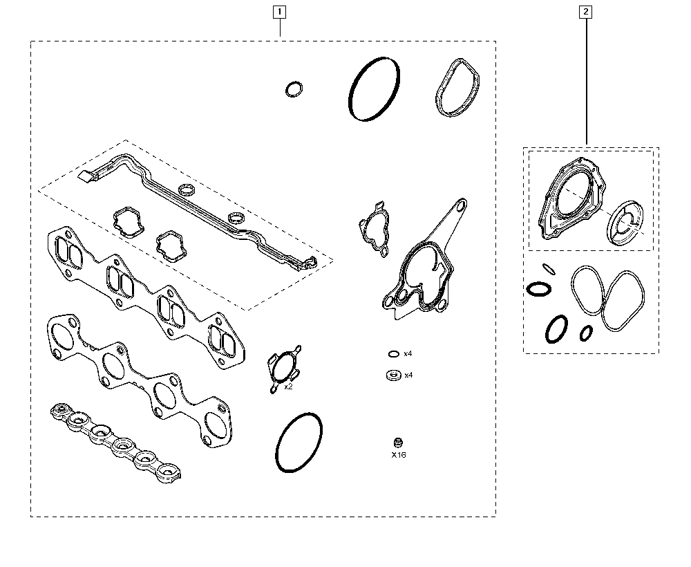 DACIA 77 01 477 452 - GASKET ENG LOWER ps1.lv