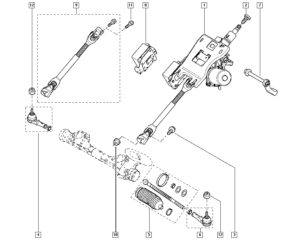 RENAULT TRUCKS 7701474492 - Stūres šķērsstiepņa uzgalis ps1.lv