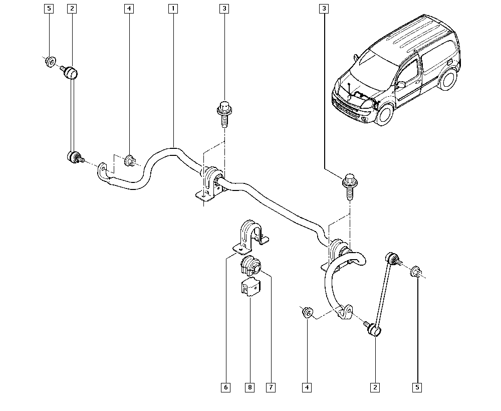 DACIA 8200669065 - Stiepnis / Atsaite, Stabilizators ps1.lv