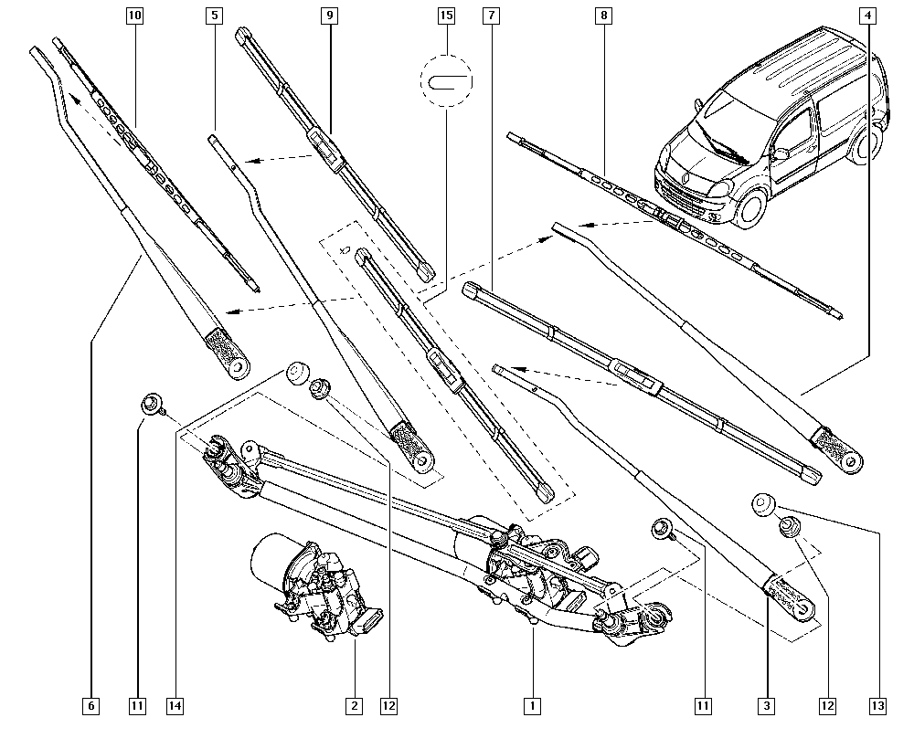 RENAULT 77 01 068 753 - Stikla tīrītāja slotiņa ps1.lv