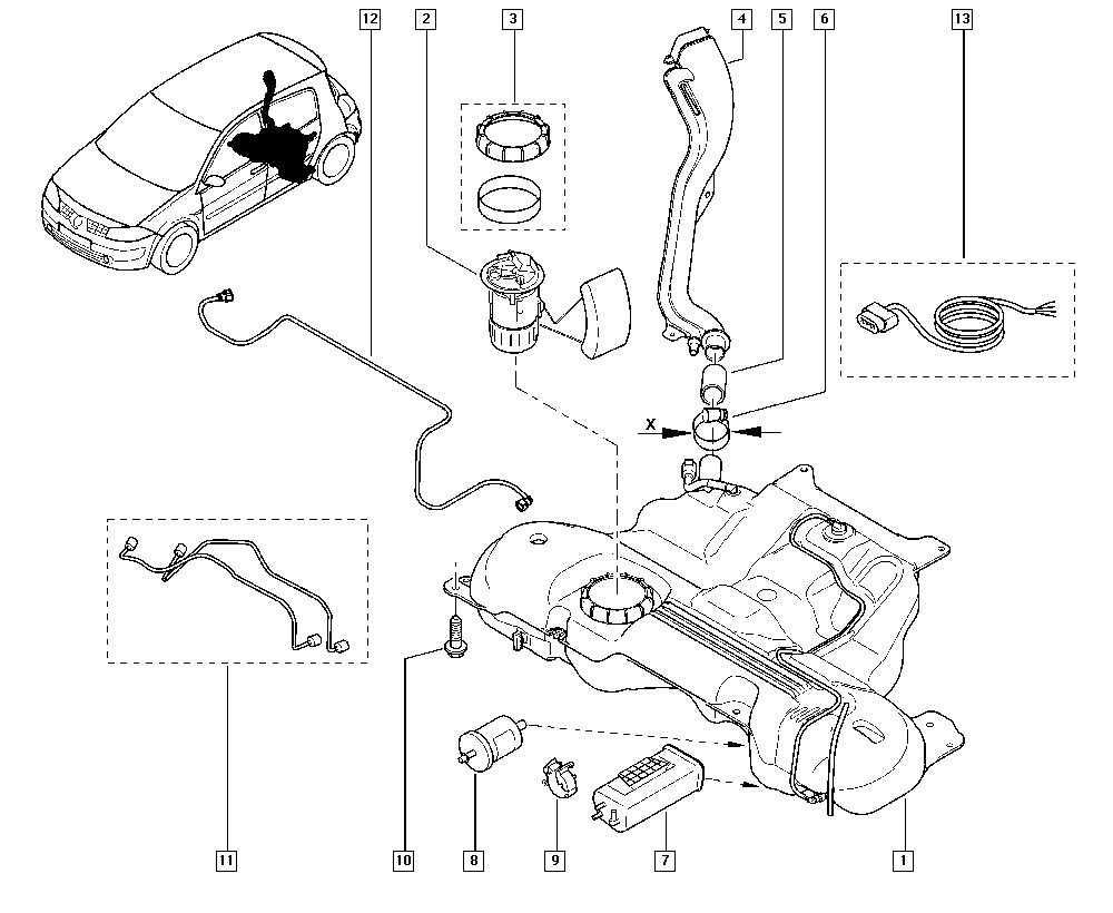 NISSAN 8200683188 - Degvielas sūkņa modulis ps1.lv