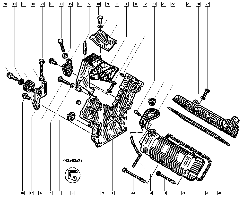 RENAULT 60 01 040 294 - Blīve, Motora bloka galvas vāks ps1.lv