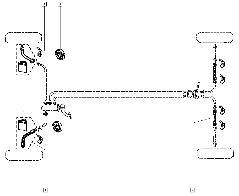 RENAULT 7700811705 - Bremžu šļūtene ps1.lv