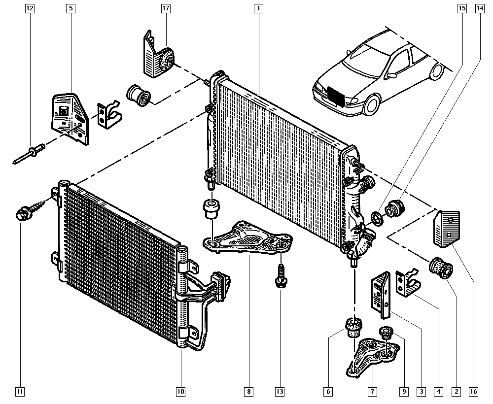 RENAULT TRUCKS 8200189286 - Radiators, Motora dzesēšanas sistēma ps1.lv