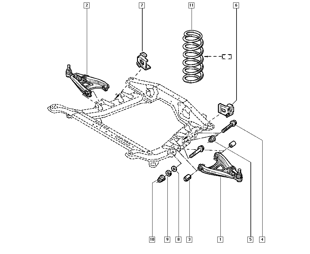 RENAULT 82 00 737 135 - Neatkarīgās balstiekārtas svira, Riteņa piekare ps1.lv