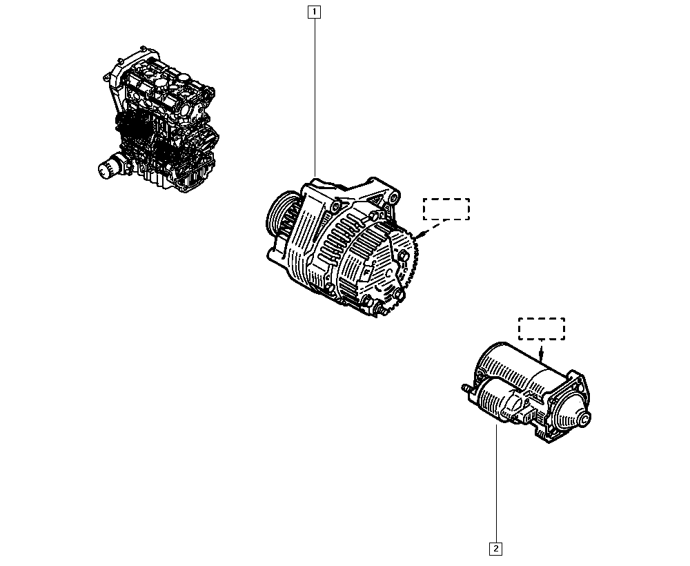 RENAULT 77 00 114 428 - Starteris ps1.lv