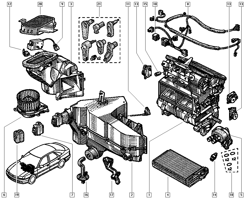 CITROËN 7701041340 - Izplešanās vārsts, Gaisa kond. sistēma ps1.lv