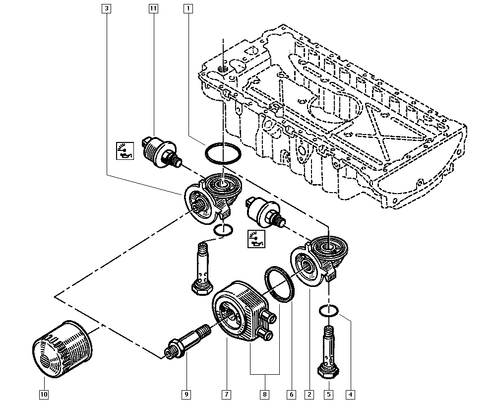 AMERICANMOTORS(FORD) 7700720978 - Eļļas filtrs ps1.lv