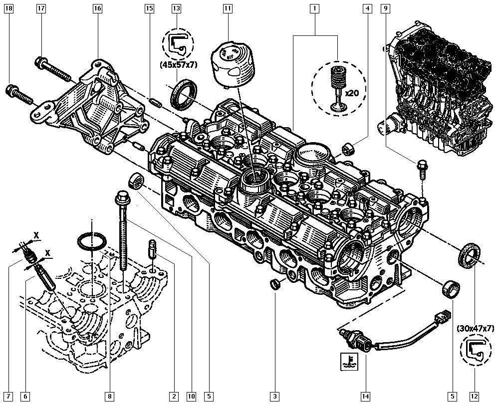 DACIA 74 39 443 310 - SEAL 30X47X7   LA ps1.lv