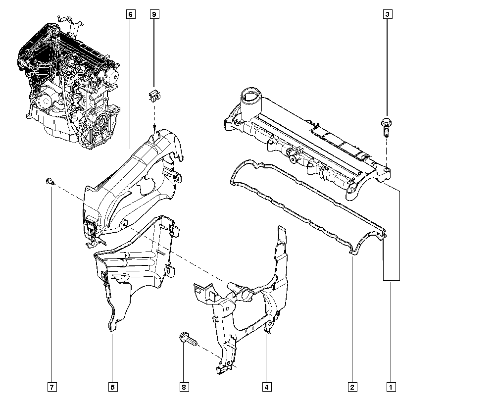 DACIA 135613805R - Vāks, zobsiksna ps1.lv