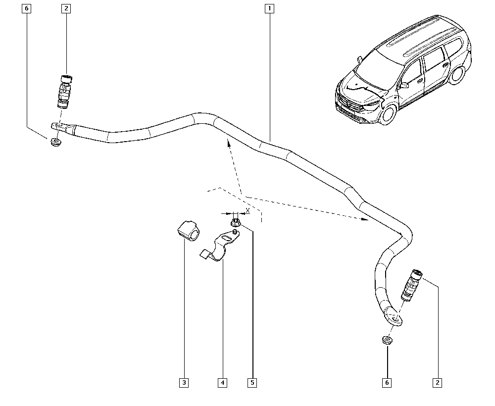 NISSAN 8200277960 - Stiepnis / Atsaite, Stabilizators ps1.lv