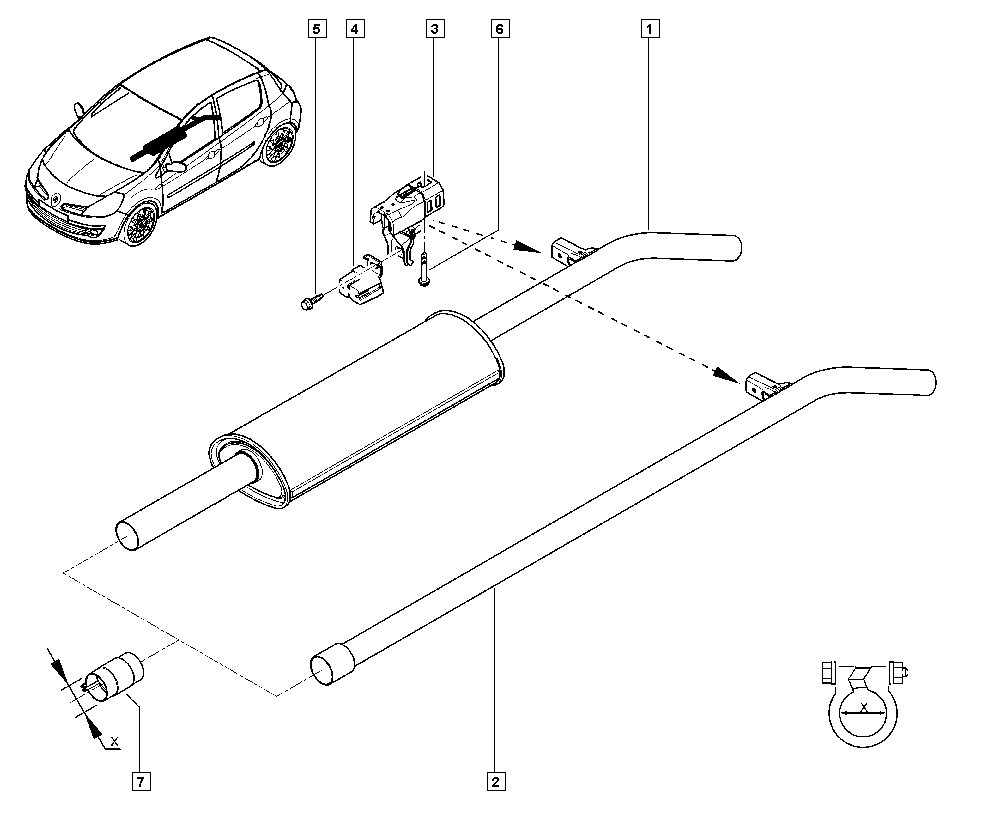 RENAULT 8 200 224 376 - Bukse, Stabilizators ps1.lv