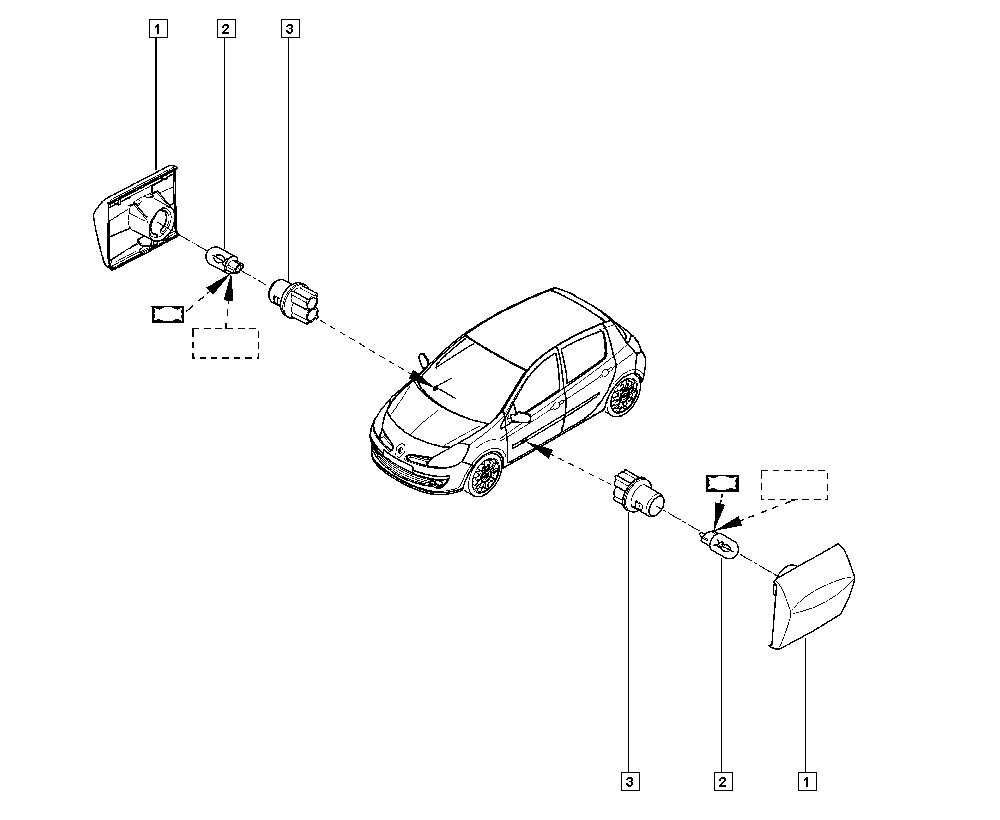 RENAULT 8200343322 - Pagrieziena signāla lukturis ps1.lv