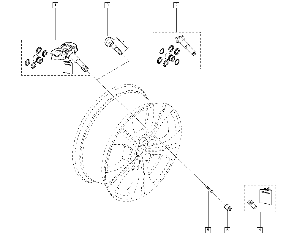 Opel 407000435R - Riteņu grieš. ātruma devējs, Riepu spiediena kontroles sist. ps1.lv