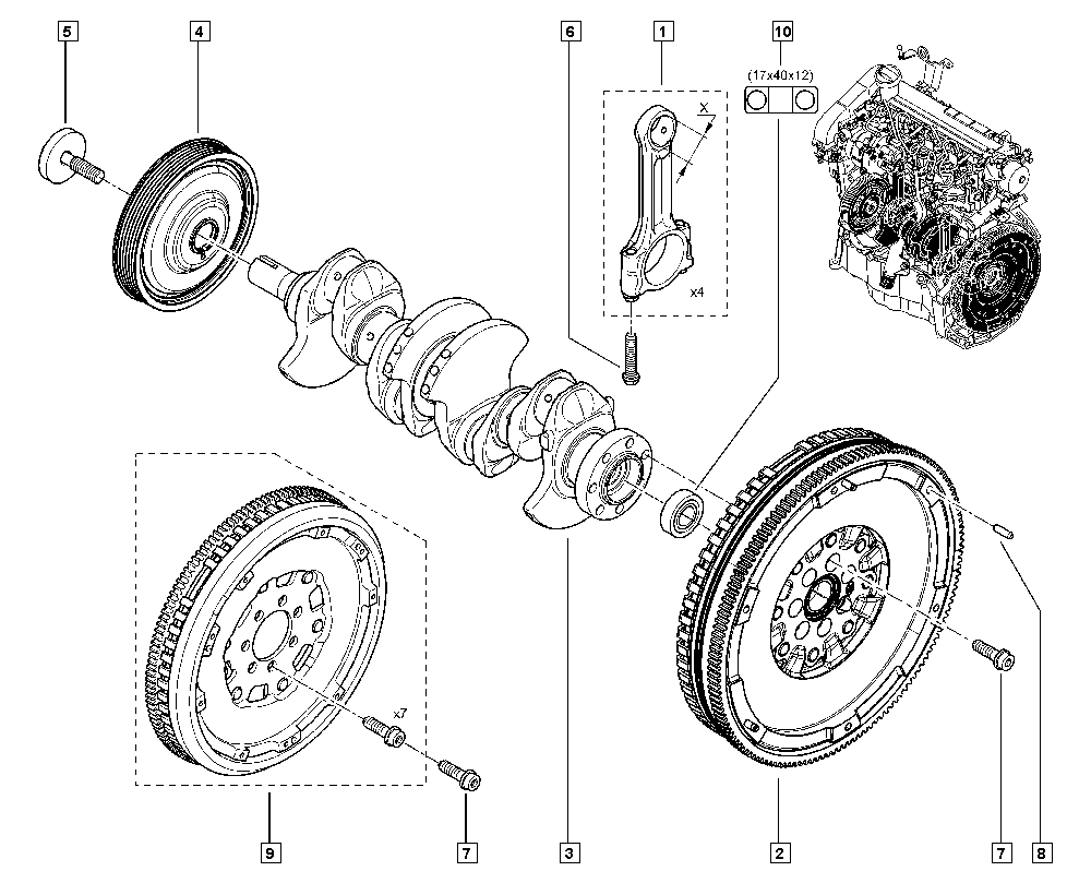 LADA 123033245R - PULLEY-VIBRATION T ps1.lv