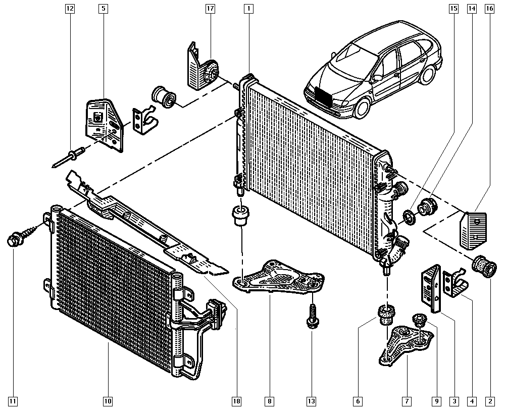 RENAULT TRUCKS 7700425842 - Radiators, Motora dzesēšanas sistēma ps1.lv