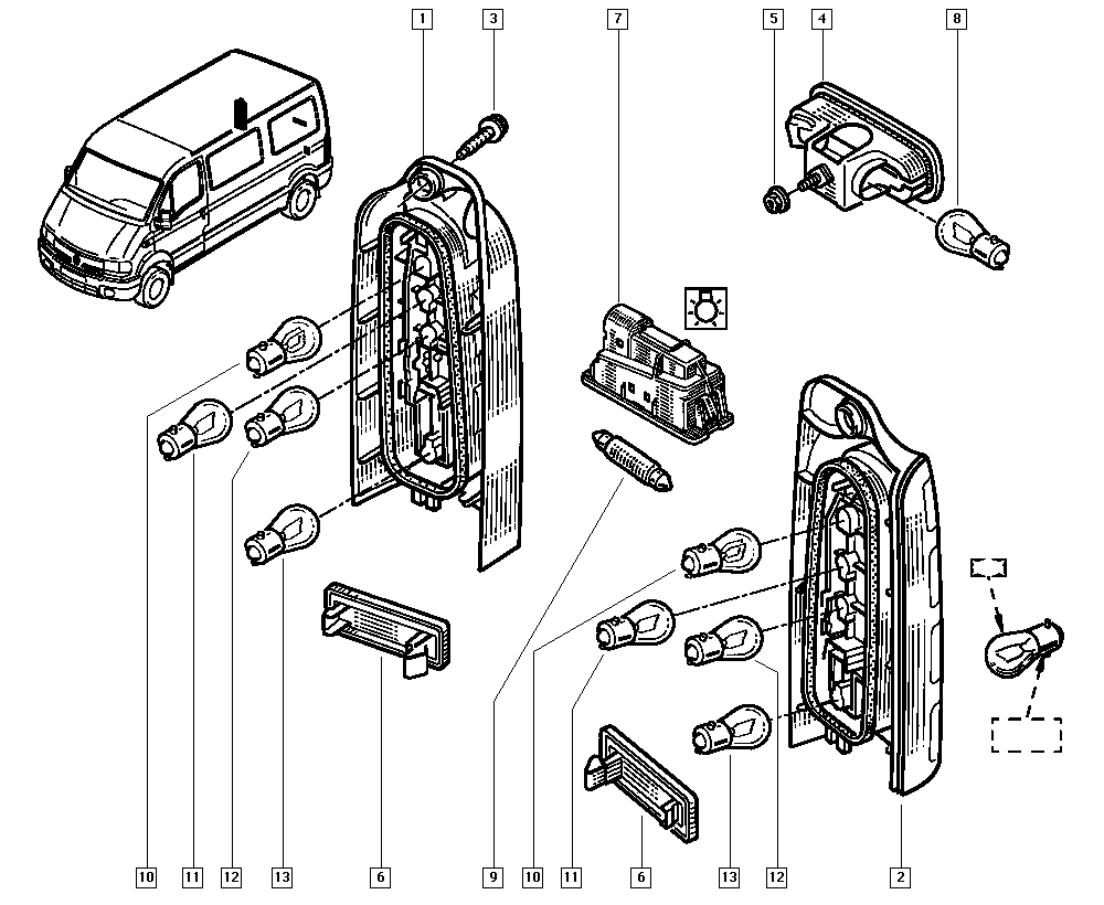 NISSAN 7700352940 - Papildus bremžu signāla lukturis ps1.lv